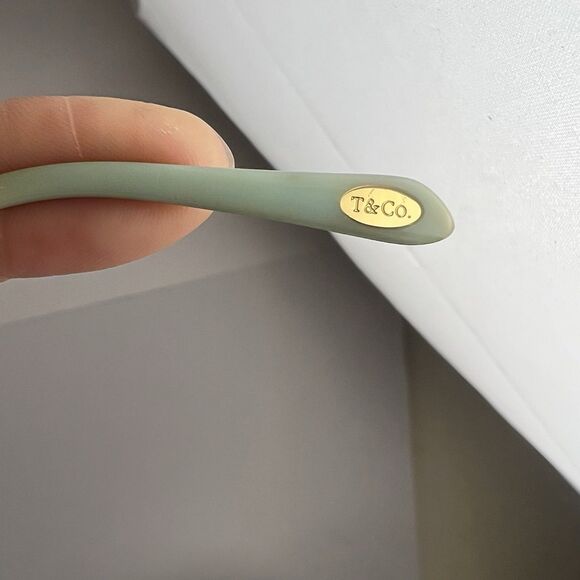 Tiffany & Co. Aviator Bows Sunglasses Frame TF 3044 Pale Gold w Case 58-14-140mm main image 11